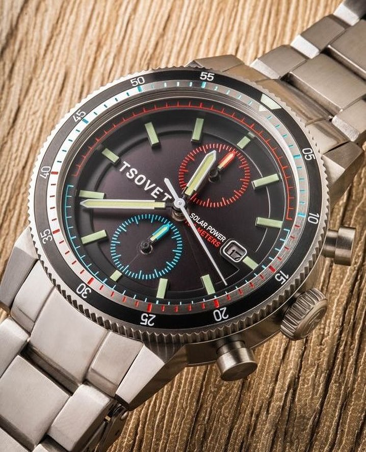 Instagram post with the caption: 'Helios Chronograph - your next adventure partner.
Shop n...'